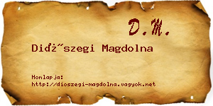 Diószegi Magdolna névjegykártya