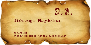 Diószegi Magdolna névjegykártya